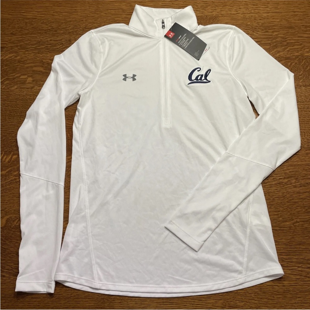 Under Armour California Cal Golden Bears Womens 1/2 Zip Pullover Size S NWT